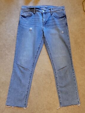 Joe's Jeans Light Wash Straight Leg with Distressed Details